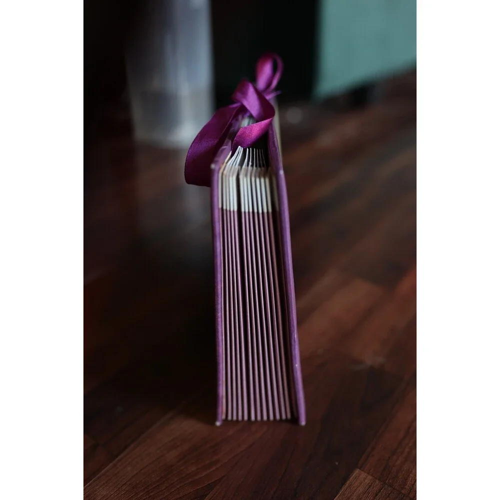 12 Pocket Lisa Jane Holiday Card Organizer With Ribbon Tie Fairycore Cottagecore